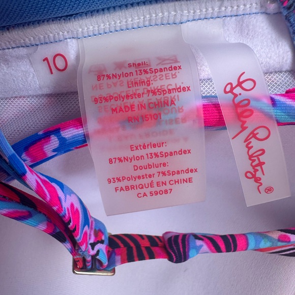 Lilly Pulitzer Gasby Bikini Top 10 - Picture 3 of 4
